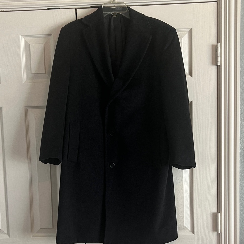 Men's Black Overcoat